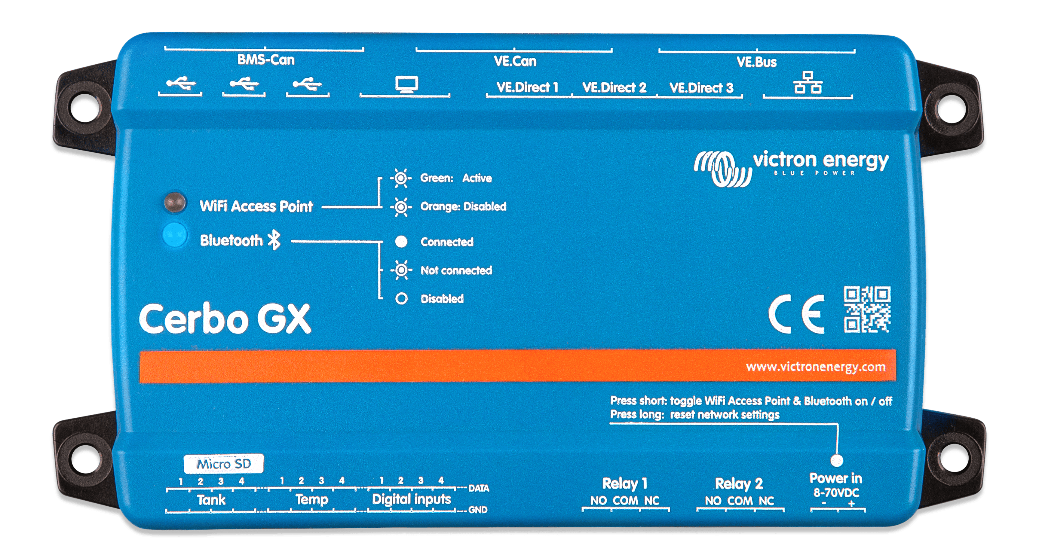 What is the Micro SD Card slot of the Cerbo GX Mk2 for ?