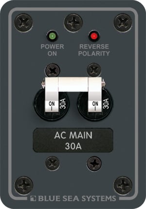 What size breaker do I need for 30 amp shore power?