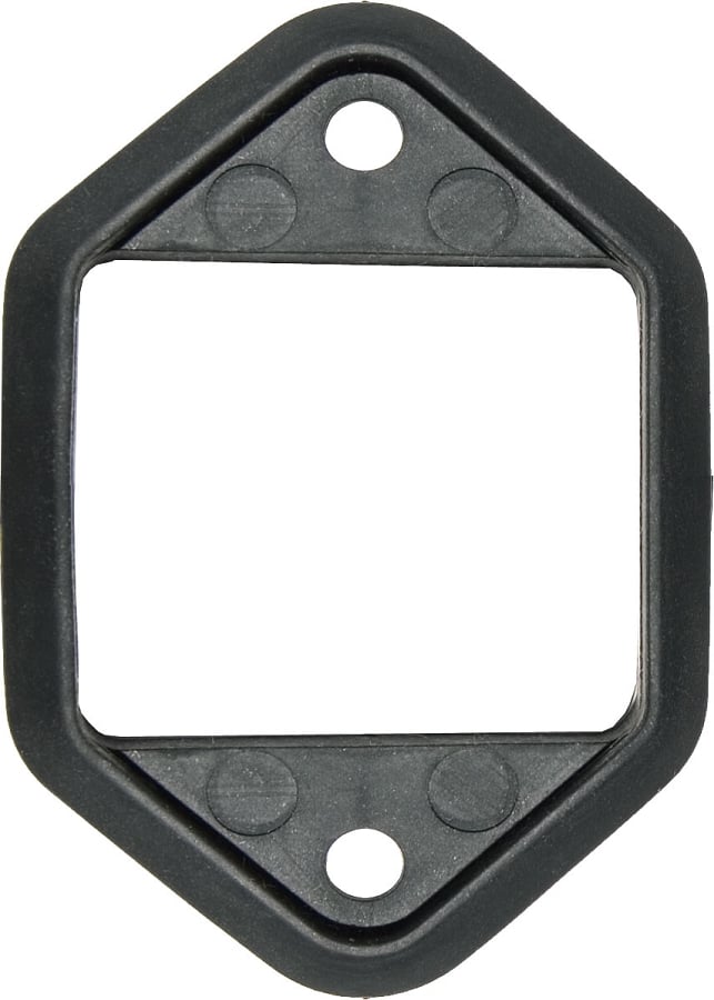 Why is the rubber bezel essential for the Blue Sea 7198 Circuit Breaker Panel Mount Adapter?