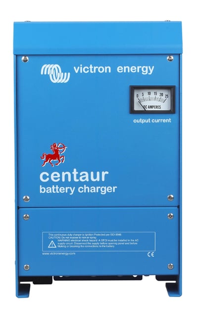 What is meant by auto-ranging input for the Victron Centaur 12/20 Charger?