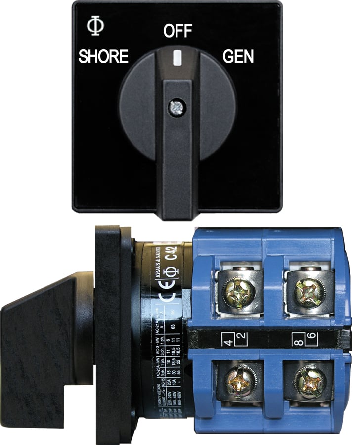 Blue Sea 9011 AC Selector AC Selector Switch,120V 63A OFF +2 Questions & Answers