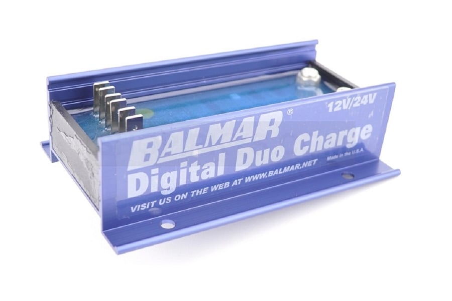 Which batteries are compatible with the Balmar DDC-12/24 charger?