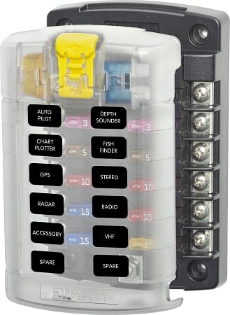 Blue Sea 5029 ST Blade Fuse Block with 12 Circuits and Cover Questions & Answers