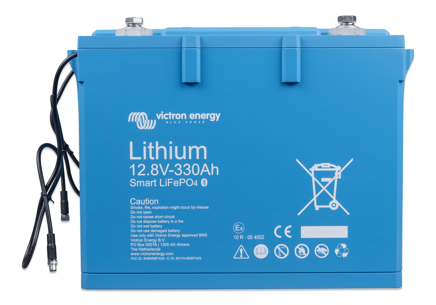 Does the Victron Smart Lithium Battery BAT512132410 support a high charge current?