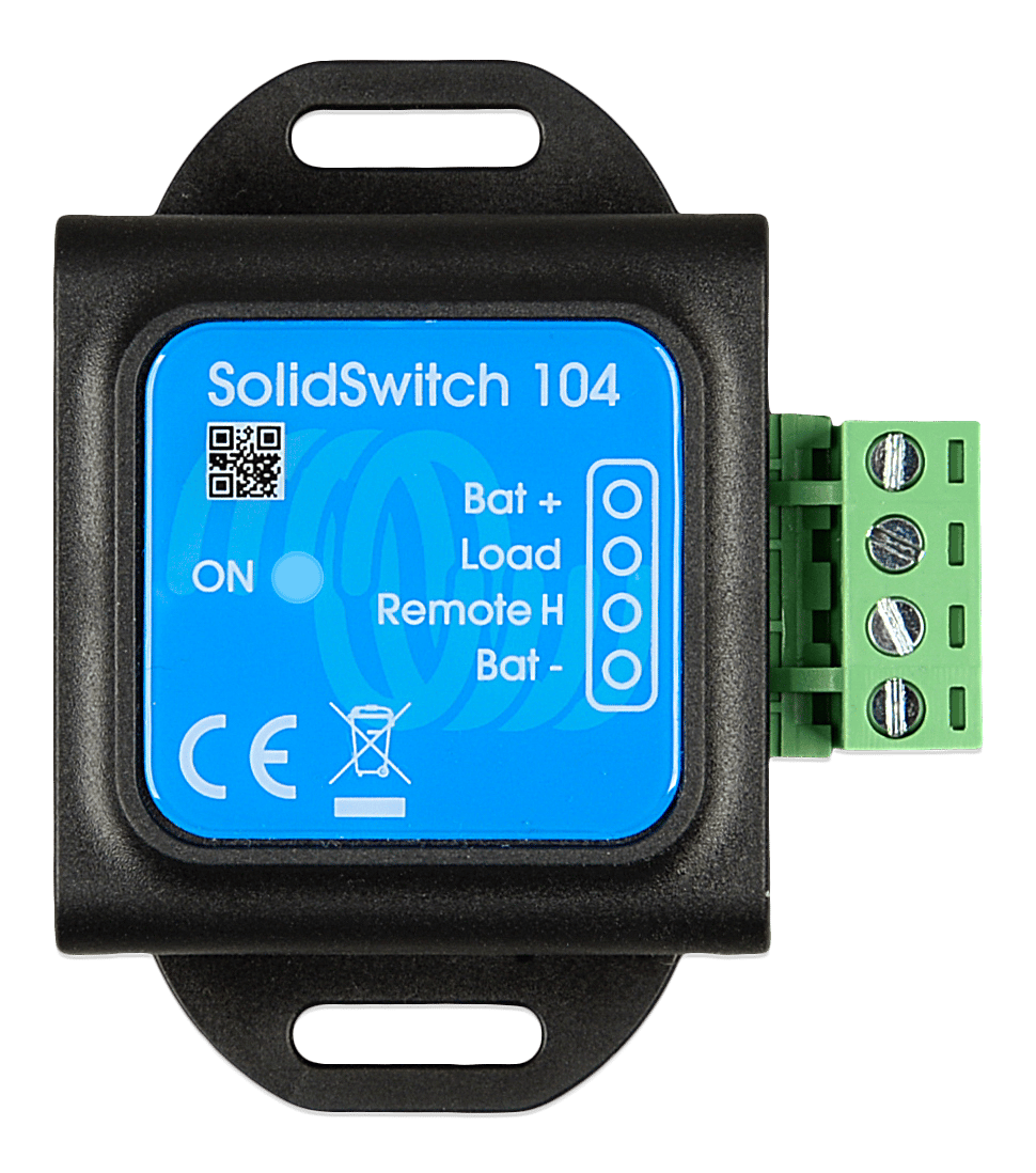 Does Victron Solid Switch 104 offer advantages over BatteryProtect for BMS shutdown?