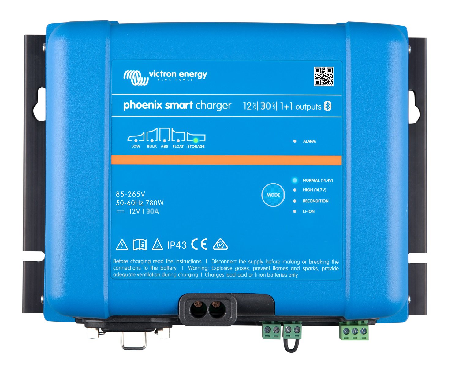 Can the charge algorithm be programmed on the Phoenix Smart IP43 Charger?