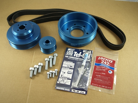 Is a serpentine belt included in the Balmar 48-YSP-4LH-A kit?
