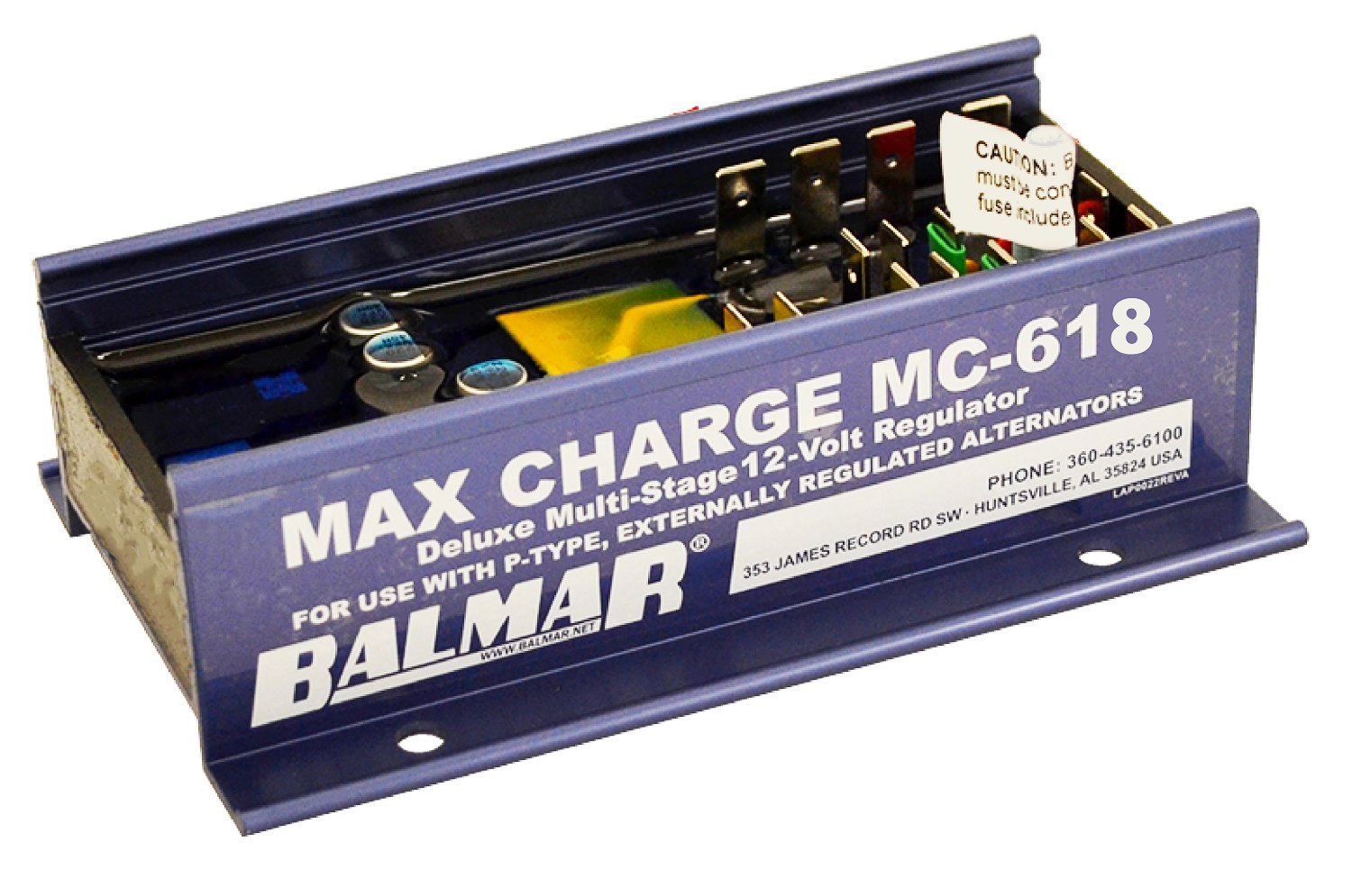 Does the Balmar MC-618 Voltage Regulator 12V come with an instruction manual?