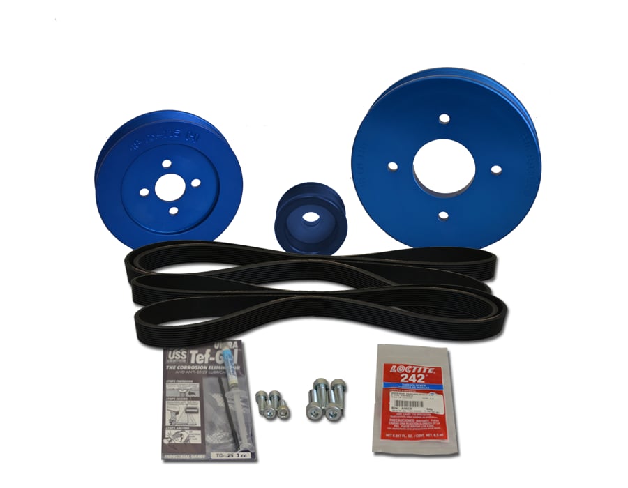 I'm wondering how much room I need in front of my engine to accommodate the thicker pulleys of this 48-YSP-3GM-B Pulley Kit