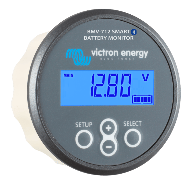 Can the Victron BMV-712 meter read temperature?
