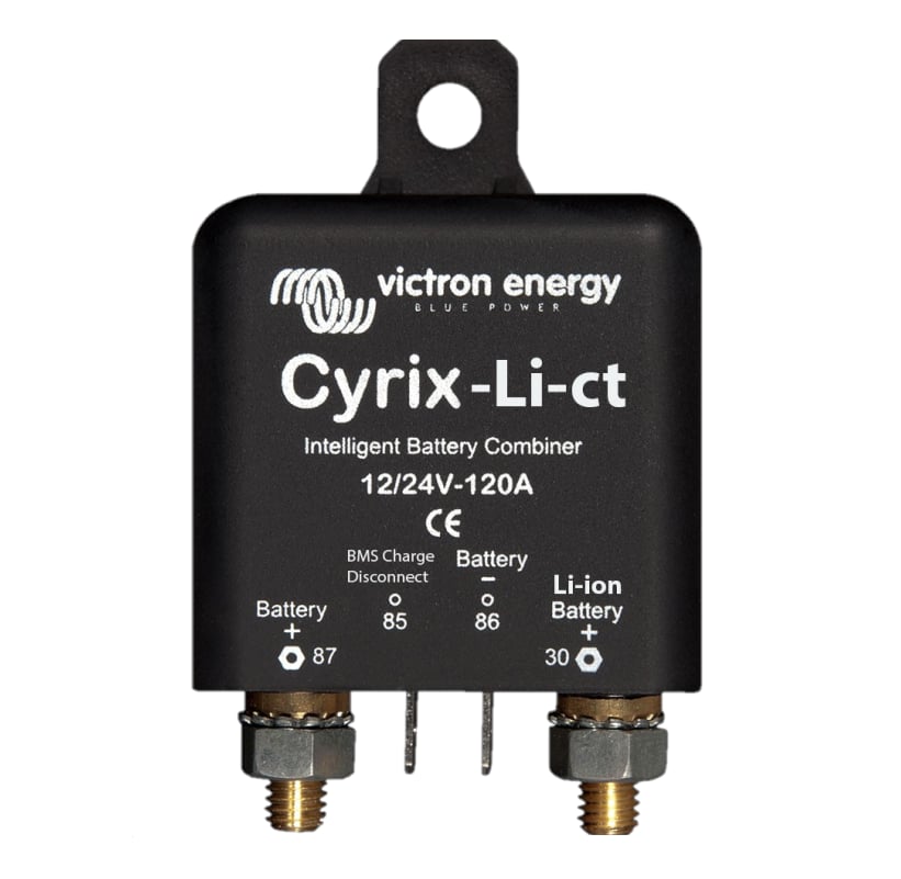 Will this  Cyrix-Li-ct 12/24V-120A intelligent Li-ion battery combiner over-stress a sprinter alternator  when used with a Victron LI 200Ah battery?