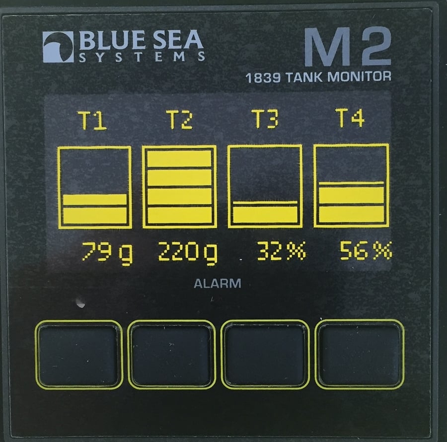 Blue Sea 1839 M2 Digital Tank Monitor for four tanks Questions & Answers