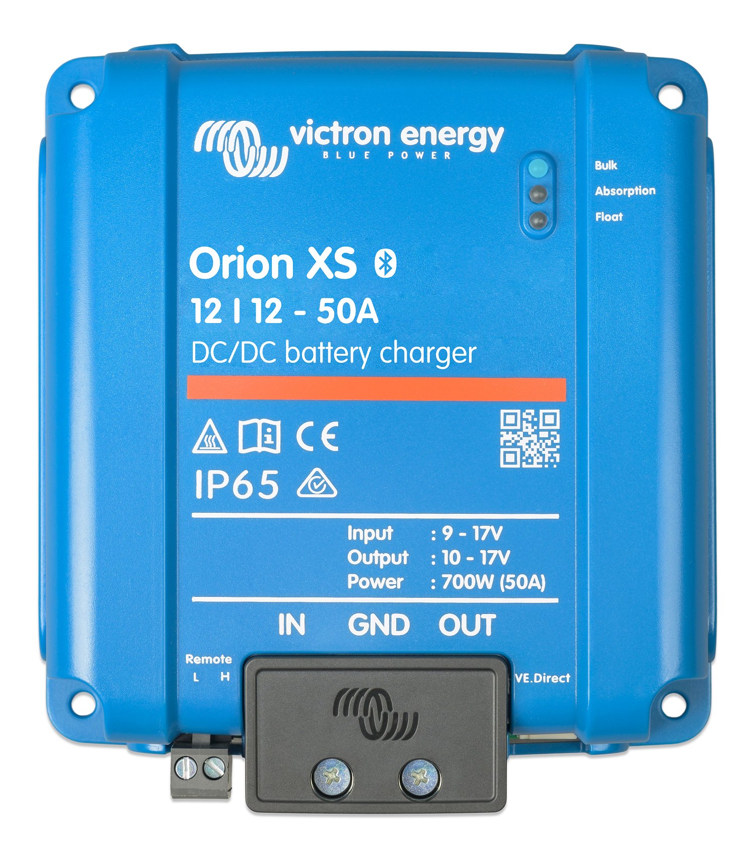 Can the Victron Orion XS 12/12-50's output be directly connected to the starter battery and alternator??