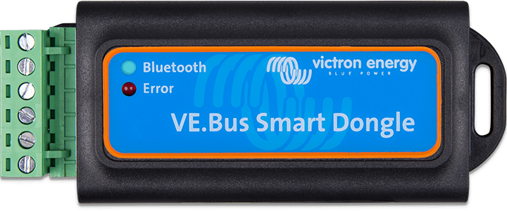 Where is the best place to install the VE Bus dongle if I am not installing a temperature sensor?