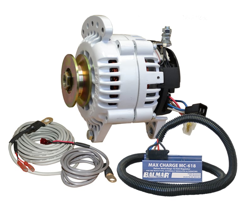 Is the Balmar 60-YP-MC-100-SV Alternator and regulator kit -12 Volt 100 Amp Single Pulley a "drop in" replacement for a Yanmar 4JH5E with the stock Hitachi 80A alternator? 
