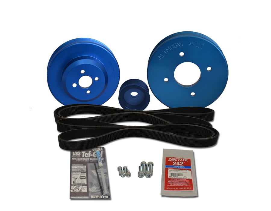 What components are in the Balmar 48-YSP-4JH-E Pulley Kit for Yanmar 4JH2?