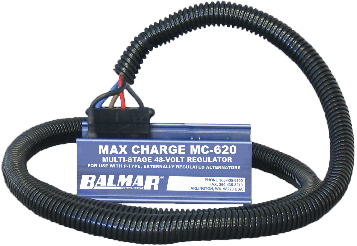 Is the Balmar MC-620-H Voltage Regulator compatible with 48V Mahle MG 976 or MG 1 alternators?