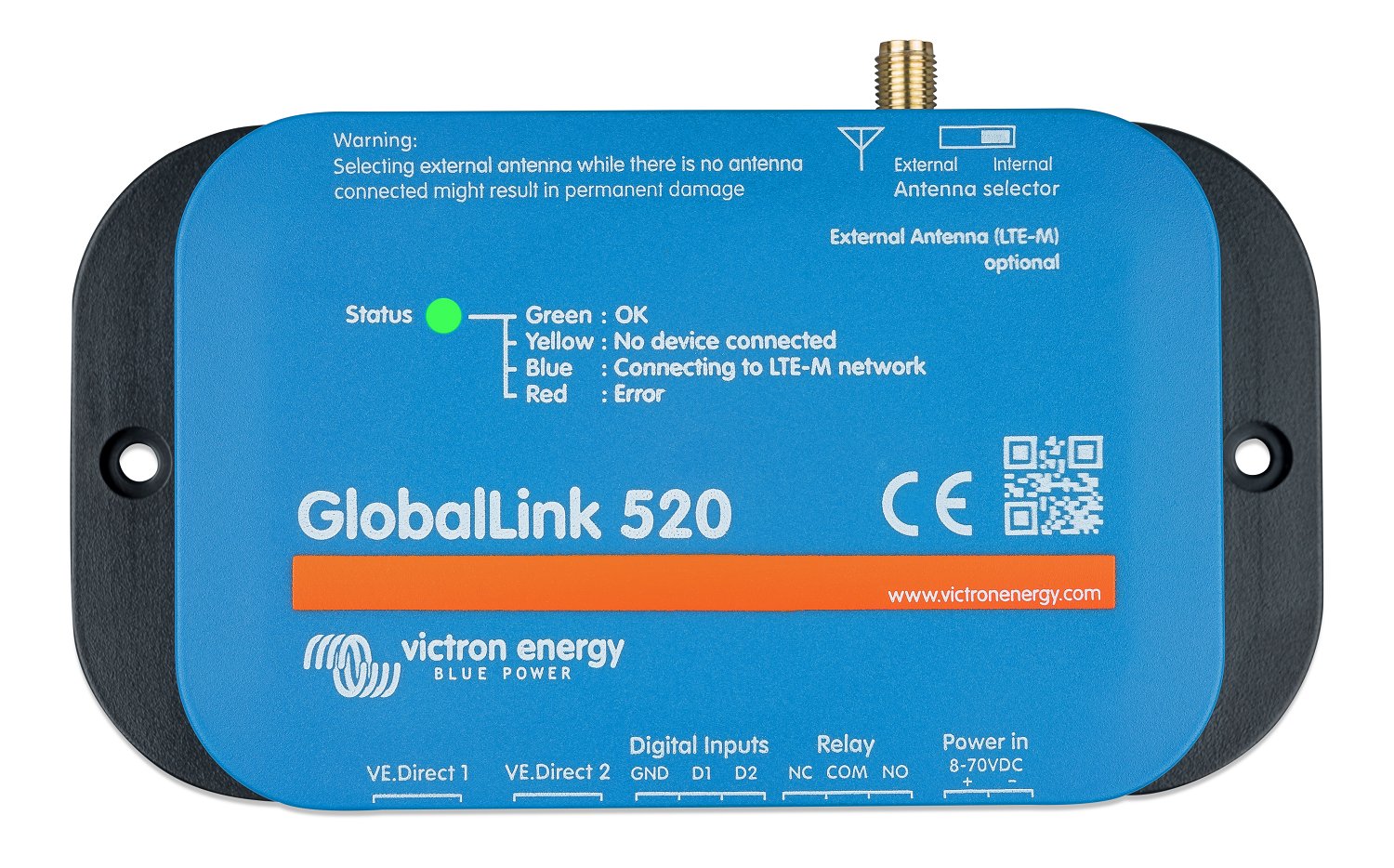 What is the power consumption of the GlobalLink 520?