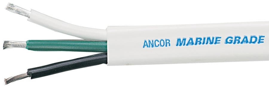Does the ancor boat wire's ampacity rating change under certain conditions?