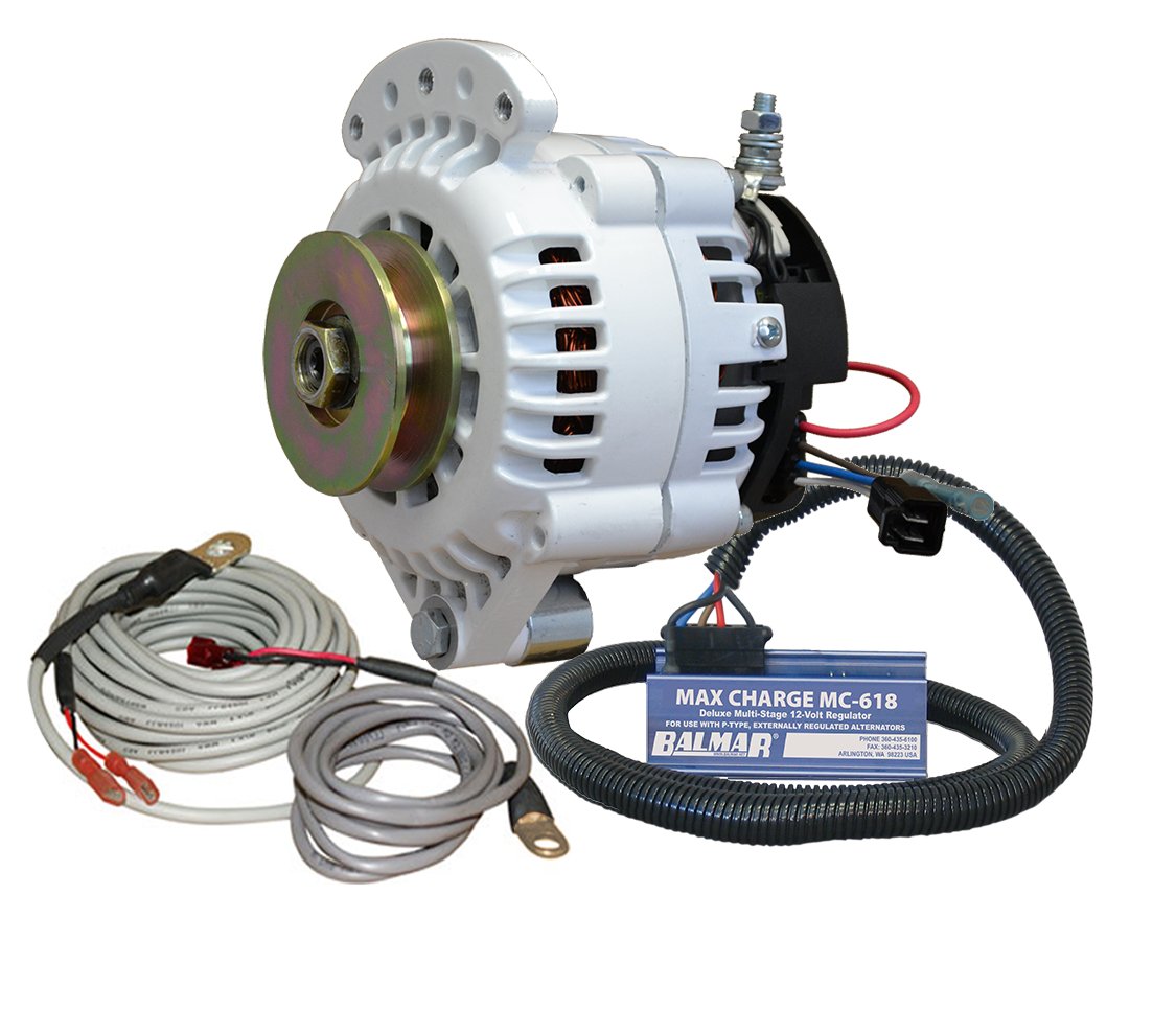 Balmar 621-VUP-MC-100-SV Alternator and regulator kit -12 Volt 100 Amp Single Pulley Questions & Answers