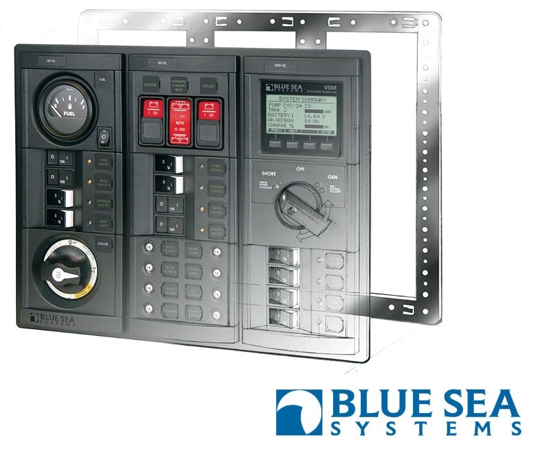 Can these Blue Sea Systems custom panels accommodate other equipment?